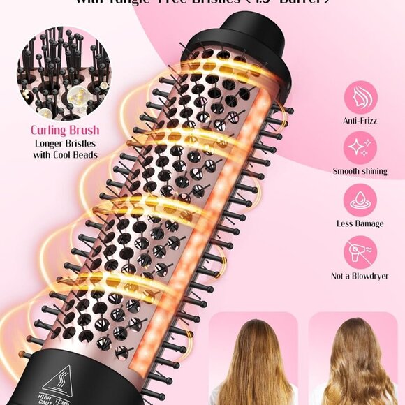 5 in 1 Curling Iron Set, Fast Heat Up Curling Wand from 3/8 to 1 1/4 Inch and a - Picture 3 of 6